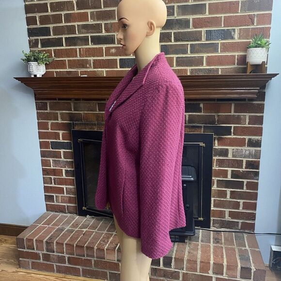 Alfred Dunner Women’s "Wine Country"  Merlot Blazer Jacket size 12 Pre‎ Owned - Picture 2 of 14